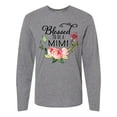 thumbnail image 1 of Inktastic Blessed to Be a Mimi with Pink Flowers Long Sleeve T-Shirt, 1 of 5