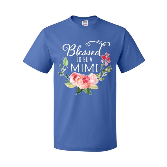Inktastic Blessed to Be a Mimi with Pink Flowers T-Shirt