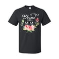 thumbnail image 1 of Inktastic Blessed to Be a Mimi with Pink Flowers T-Shirt, 1 of 5