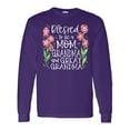 thumbnail image 1 of Inktastic Blessed to Be a Mom, Grandma, and Great Grandma Pink Flowers Long Sleeve T-Shirt, 1 of 5