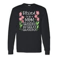 thumbnail image 1 of Inktastic Blessed to Be a Mom, Grandma, and Great Grandma Pink Flowers Long Sleeve T-Shirt, 1 of 5