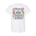thumbnail image 1 of Inktastic Blessed to Be a Mom, Grandma, and Great Grandma Pink Flowers T-Shirt, 1 of 5