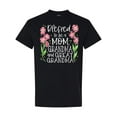 thumbnail image 1 of Inktastic Blessed to Be a Mom, Grandma, and Great Grandma Pink Flowers T-Shirt, 1 of 5