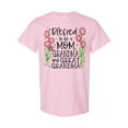 thumbnail image 1 of Inktastic Blessed to Be a Mom, Grandma, and Great Grandma Pink Flowers T-Shirt, 1 of 5