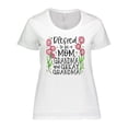 thumbnail image 1 of Inktastic Blessed to Be a Mom, Grandma, and Great Grandma Pink Flowers Women's Plus Size T-Shirt, 1 of 5