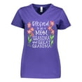 thumbnail image 1 of Inktastic Blessed to Be a Mom, Grandma, and Great Grandma Pink Flowers Women's V-Neck T-Shirt, 1 of 5