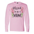 thumbnail image 1 of Inktastic Blessed to Be a Mom Pink Flowers Long Sleeve T-Shirt, 1 of 5