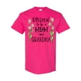 thumbnail image 1 of Inktastic Blessed to Be a Mom and Grandma Pink Flowers T-Shirt, 1 of 5