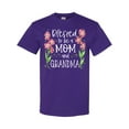 thumbnail image 1 of Inktastic Blessed to Be a Mom and Grandma Pink Flowers T-Shirt, 1 of 5