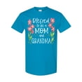 thumbnail image 1 of Inktastic Blessed to Be a Mom and Grandma Pink Flowers T-Shirt, 1 of 5