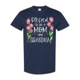 thumbnail image 1 of Inktastic Blessed to Be a Mom and Grandma Pink Flowers T-Shirt, 1 of 5