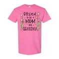 thumbnail image 1 of Inktastic Blessed to Be a Mom and Grandma Pink Flowers T-Shirt, 1 of 5