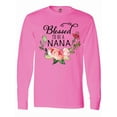 thumbnail image 1 of Inktastic Blessed to Be a Nana with Flowers Long Sleeve T-Shirt, 1 of 5