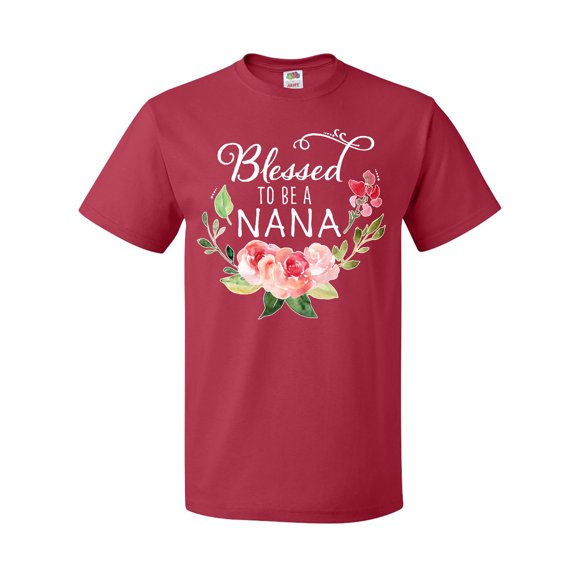 Inktastic Blessed to Be a Nana with Flowers T-Shirt