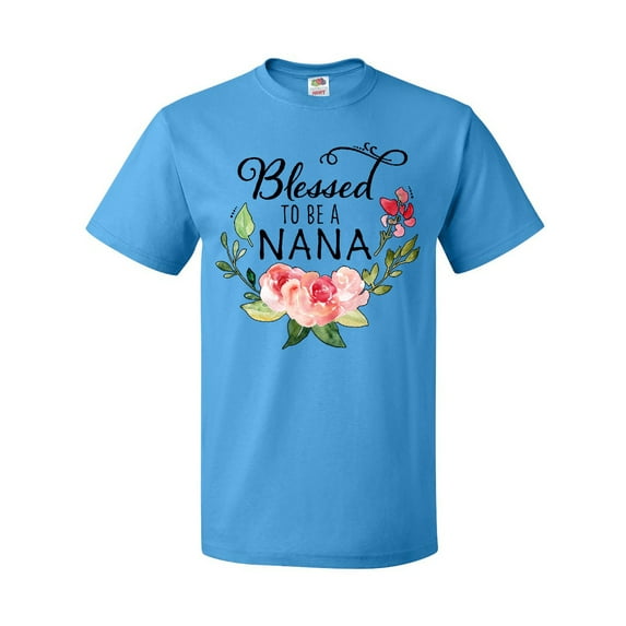 Inktastic Blessed to Be a Nana with Flowers T-Shirt