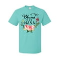 thumbnail image 1 of Inktastic Blessed to Be a Nana with Flowers T-Shirt, 1 of 5