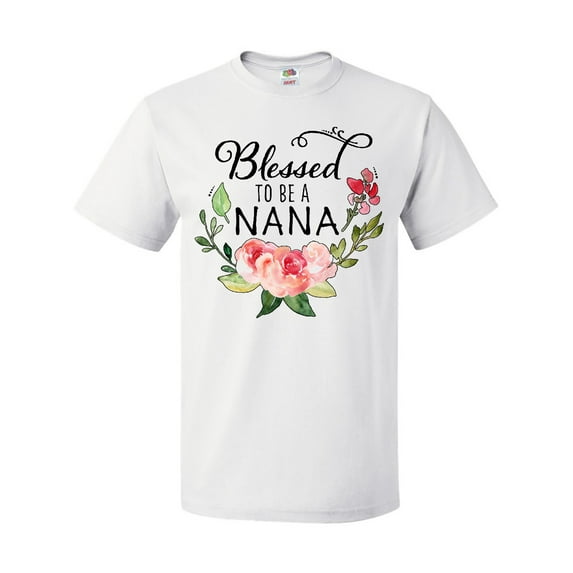 Inktastic Blessed to Be a Nana with Flowers T-Shirt