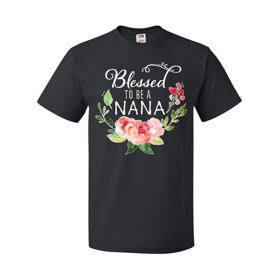 Inktastic Blessed to Be a Nana with Flowers T-Shirt