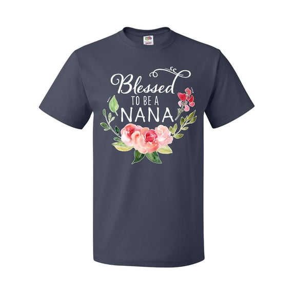 Inktastic Blessed to Be a Nana with Flowers T-Shirt