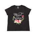 thumbnail image 1 of Inktastic Blessed to Be a Nana with Flowers Women's Plus Size T-Shirt, 1 of 5