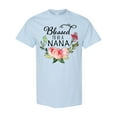 thumbnail image 1 of Inktastic Blessed to Be a Nana with Pink Flowers T-Shirt, 1 of 5