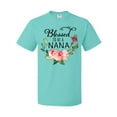 thumbnail image 1 of Inktastic Blessed to Be a Nana with Pink Flowers T-Shirt, 1 of 5