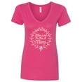 thumbnail image 1 of Inktastic Blessed to Be a Mimi Grandma Women's V-Neck T-Shirt, 1 of 5
