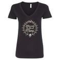 thumbnail image 1 of Inktastic Blessed to Be a Mimi Grandma Women's V-Neck T-Shirt, 1 of 5