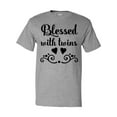 thumbnail image 1 of Inktastic Blessed with Twins Mom Gift T-Shirt, 1 of 5