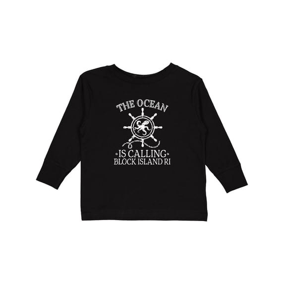 Inktastic Block Island Rhode Island Vacation Boys or Girls Long Sleeve Toddler T-Shirt