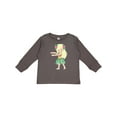 thumbnail image 1 of Inktastic Blonde Hula Girl Girls Long Sleeve Toddler T-Shirt, 1 of 5
