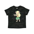 thumbnail image 1 of Inktastic Blonde Hula Girl Girls Toddler T-Shirt, 1 of 5