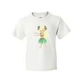 thumbnail image 1 of Inktastic Blonde Hula Girl Youth T-Shirt, 1 of 5