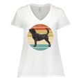 thumbnail image 1 of Inktastic Bloodhound Dog Lover Women's Plus Size V-Neck T-Shirt, 1 of 5