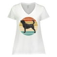 thumbnail image 1 of Inktastic Bloodhound Dog Lover Women's Plus Size V-Neck T-Shirt, 1 of 5