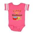 thumbnail image 1 of Inktastic Bloodhound Loved by a (dog Breed) Boys or Girls Baby Bodysuit, 1 of 5