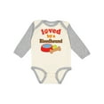 thumbnail image 1 of Inktastic Bloodhound Loved by a (Dog Breed) Boys or Girls Long Sleeve Baby Bodysuit, 1 of 5