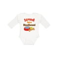 thumbnail image 1 of Inktastic Bloodhound Loved by a (Dog Breed) Boys or Girls Long Sleeve Baby Bodysuit, 1 of 5