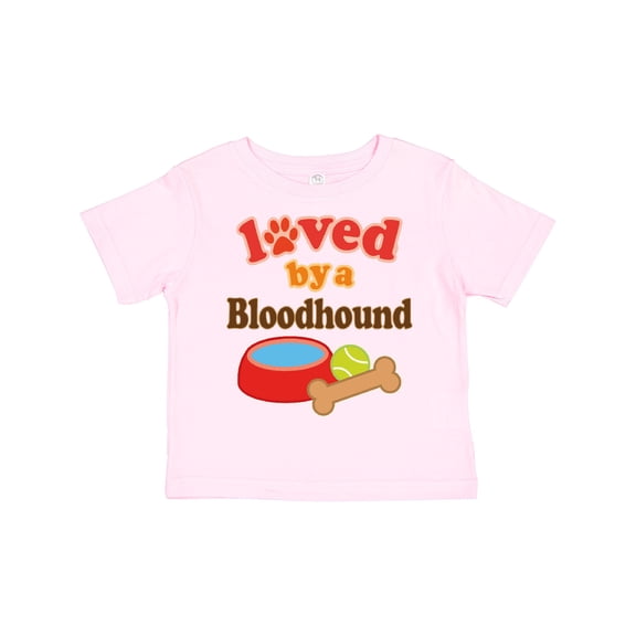 Inktastic Bloodhound Loved by a (dog Breed) Boys or Girls Toddler T-Shirt