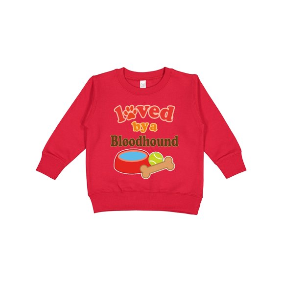 Inktastic Bloodhound Loved by a (dog Breed) Toddler Sweatshirt