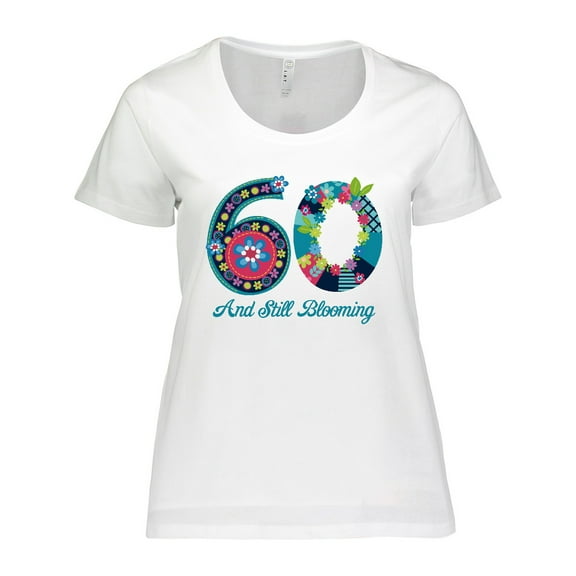 Inktastic Blooming 60th Birthday Women's Plus Size T-Shirt