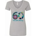 thumbnail image 1 of Inktastic Blooming 60th Birthday Women's V-Neck T-Shirt, 1 of 5