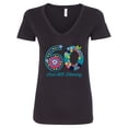 thumbnail image 1 of Inktastic Blooming 60th Birthday Women's V-Neck T-Shirt, 1 of 5