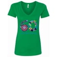thumbnail image 1 of Inktastic Blooming 60th Birthday Women's V-Neck T-Shirt, 1 of 5