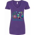 thumbnail image 1 of Inktastic Blooming 60th Birthday Women's V-Neck T-Shirt, 1 of 5