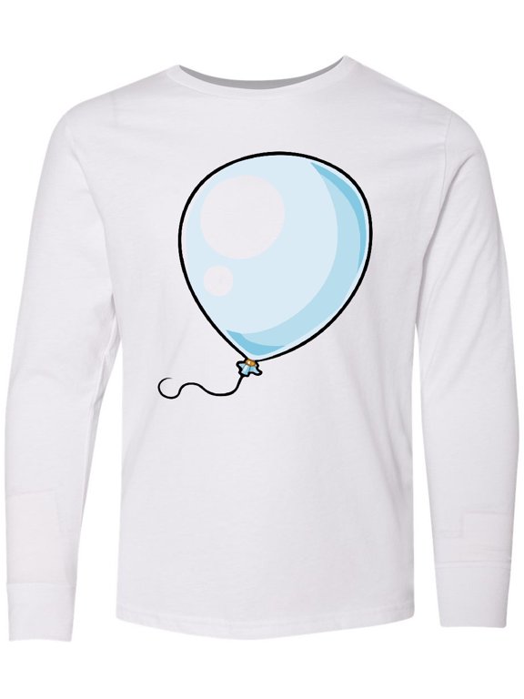 Blue Balloon Long Sleeve Youth T-Shirt