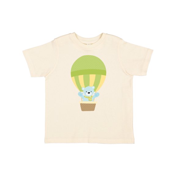 Inktastic Blue Bear, Cute Bear, Baby Bear, Hot Air Balloon Boys or Girls Toddler T-Shirt