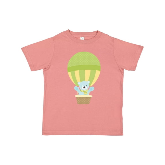 Inktastic Blue Bear, Cute Bear, Baby Bear, Hot Air Balloon Boys or Girls Toddler T-Shirt