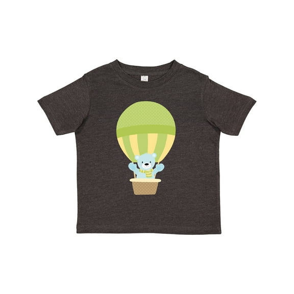 Inktastic Blue Bear, Cute Bear, Baby Bear, Hot Air Balloon Boys or Girls Toddler T-Shirt