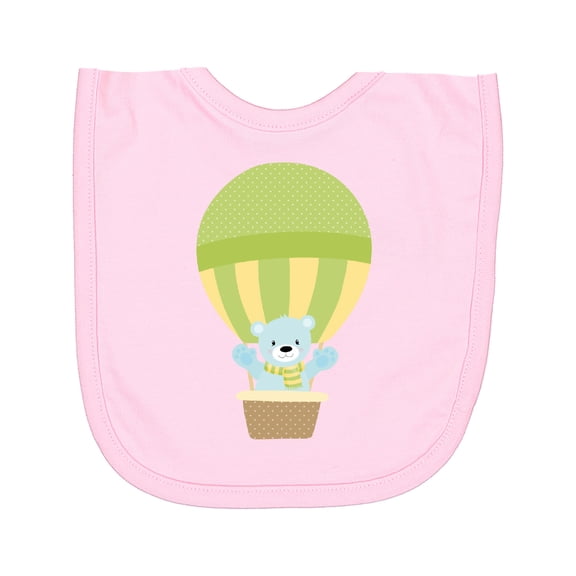 Inktastic Blue Bear, Cute Bear, Baby Bear, Hot Air Balloon Newborn Bib